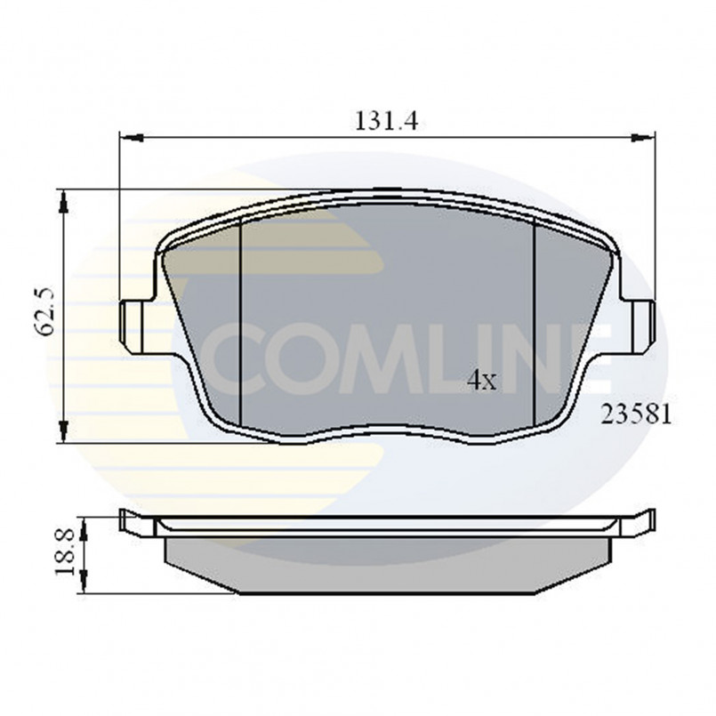 CBP01147 Comline - Гальмівні колодки до дисків