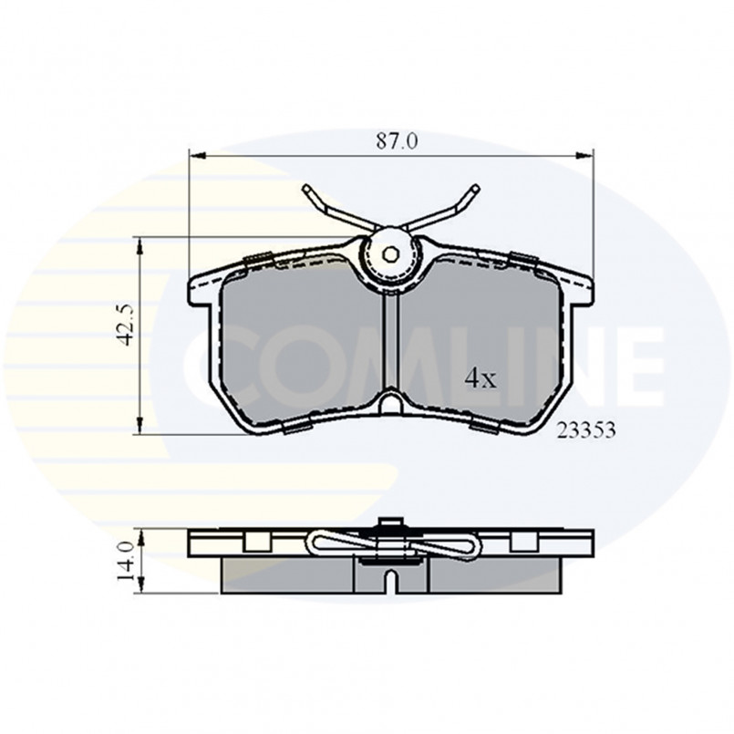 CBP0705 Comline - Гальмівні колодки до дисків