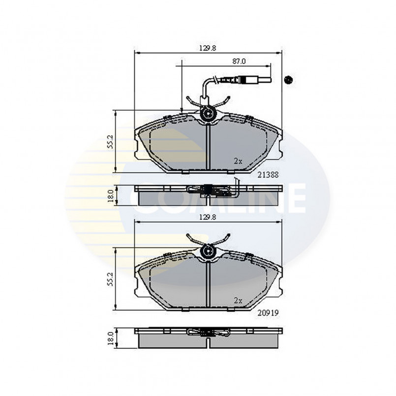 CBP1526 Comline - Гальмівні колодки до дисків