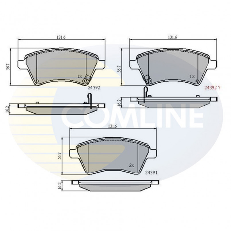 CBP31513 Comline - Гальмівні колодки до дисків