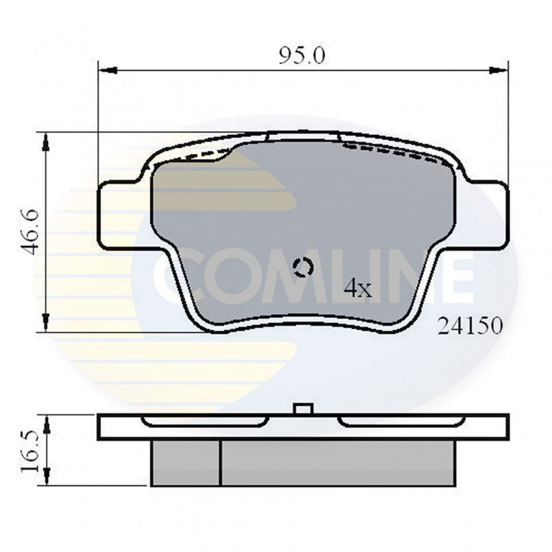 CBP01658 Comline - Гальмівні колодки до дисків