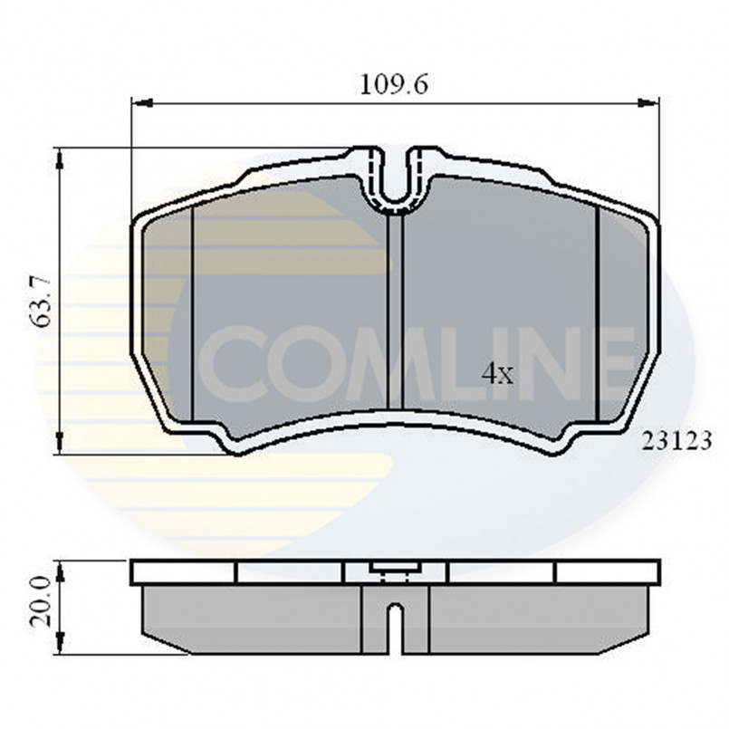 CBP01034 Comline - Гальмівні колодки до дисків