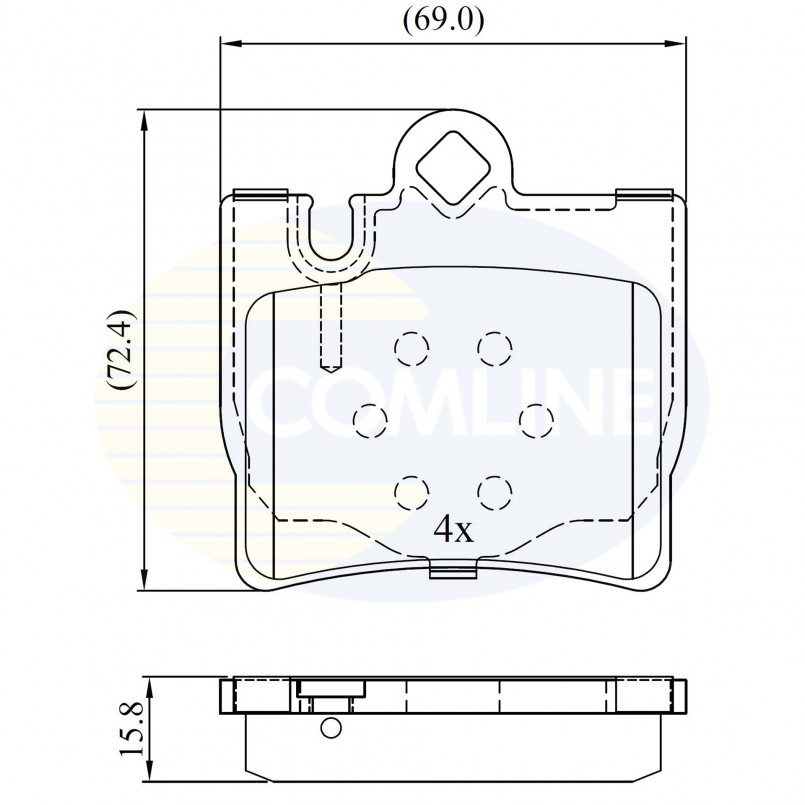 CBP01143 Comline - Гальмівні колодки до дисків