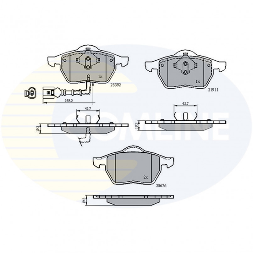 CBP11111 Comline - Гальмівні колодки до дисків