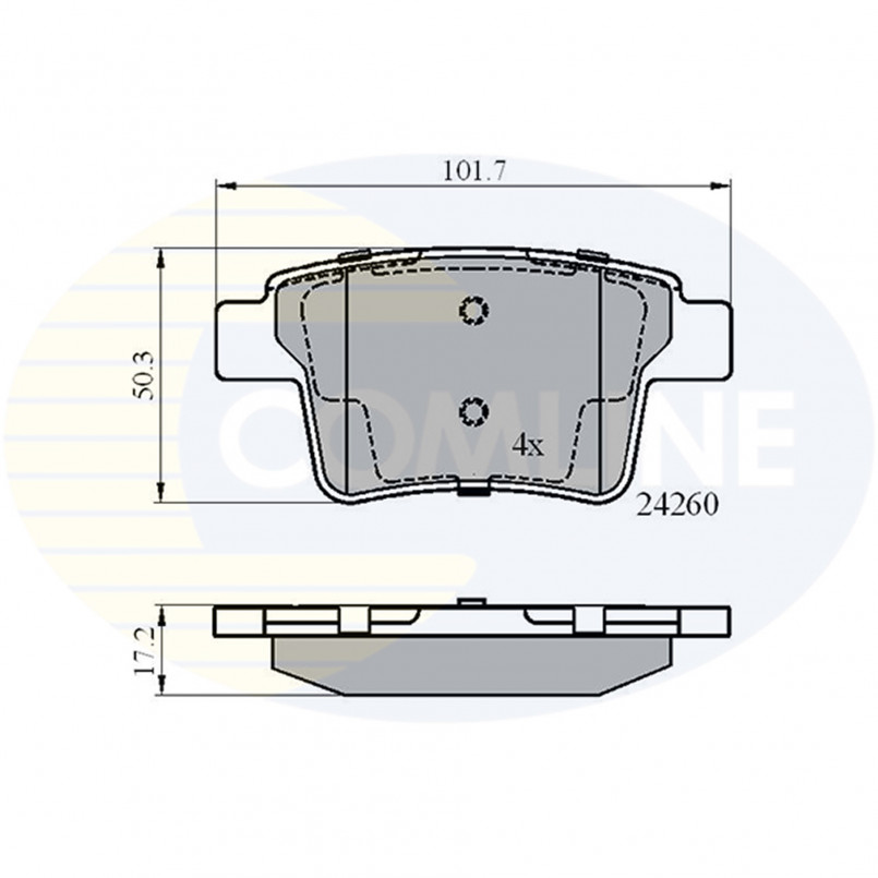 CBP01557 Comline - Гальмівні колодки до дисків