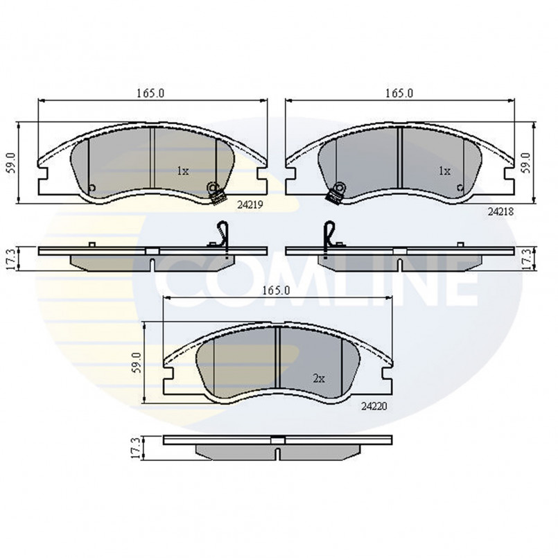 CBP31321 Comline - Гальмівні колодки до дисків