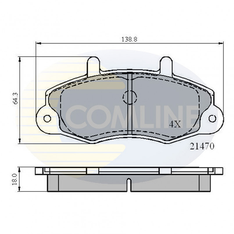 CBP0132 Comline - Гальмівні колодки до дисків