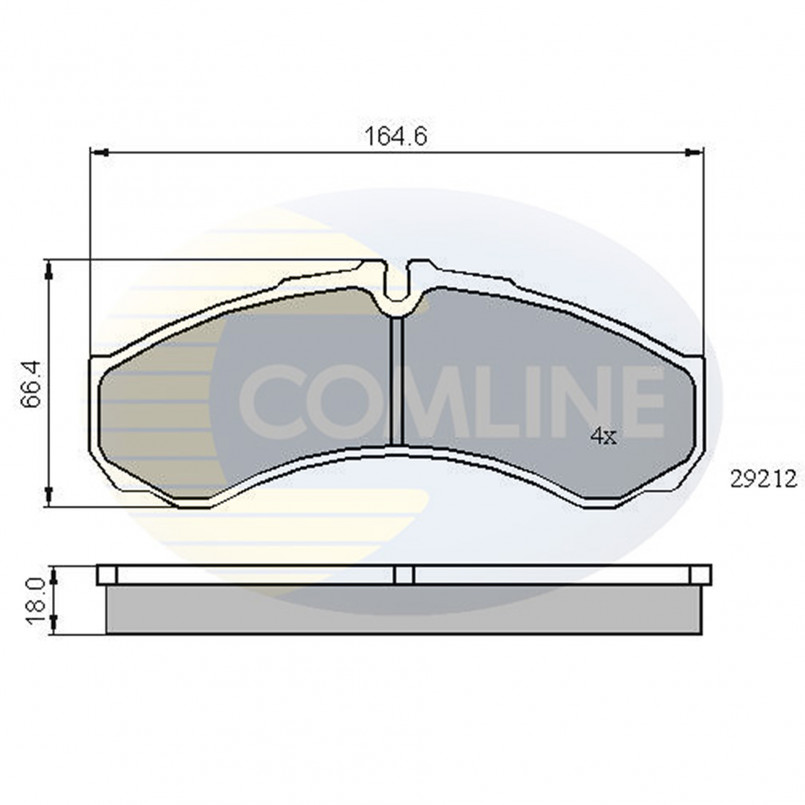 CBP0909 Comline - Гальмівні колодки до дисків