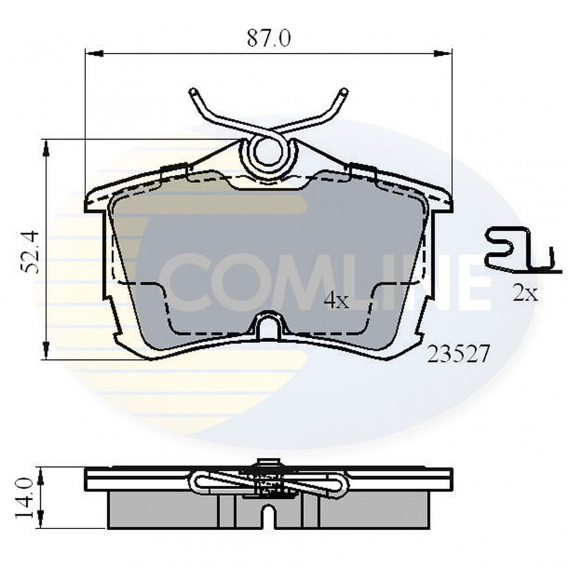CBP3803 Comline - Гальмівні колодки до дисків