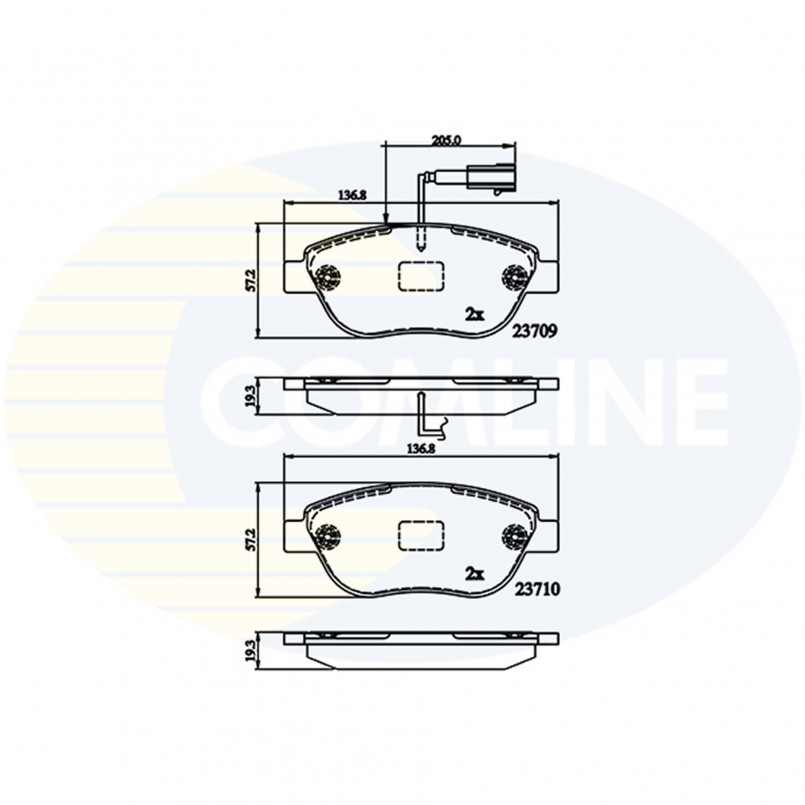 CBP12140 Comline - Гальмівні колодки до дисків