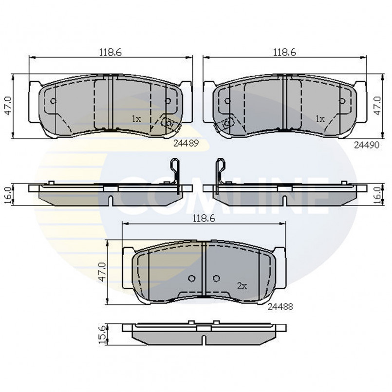 CBP31714 Comline - Гальмівні колодки до дисків