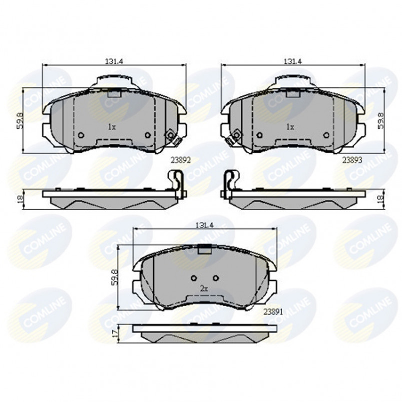 CBP31774 Comline - Гальмівні колодки до дисків