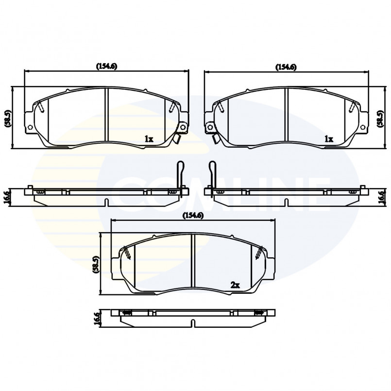 CBP32273 Comline - Гальмівні колодки до дисків