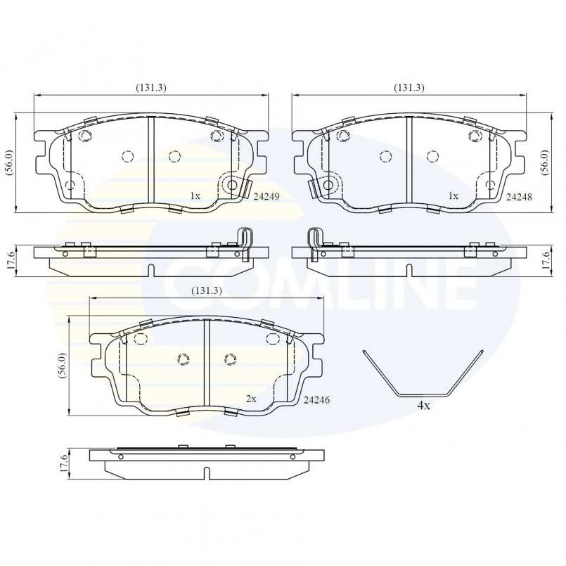 CBP3948 Comline - Гальмівні колодки до дисків