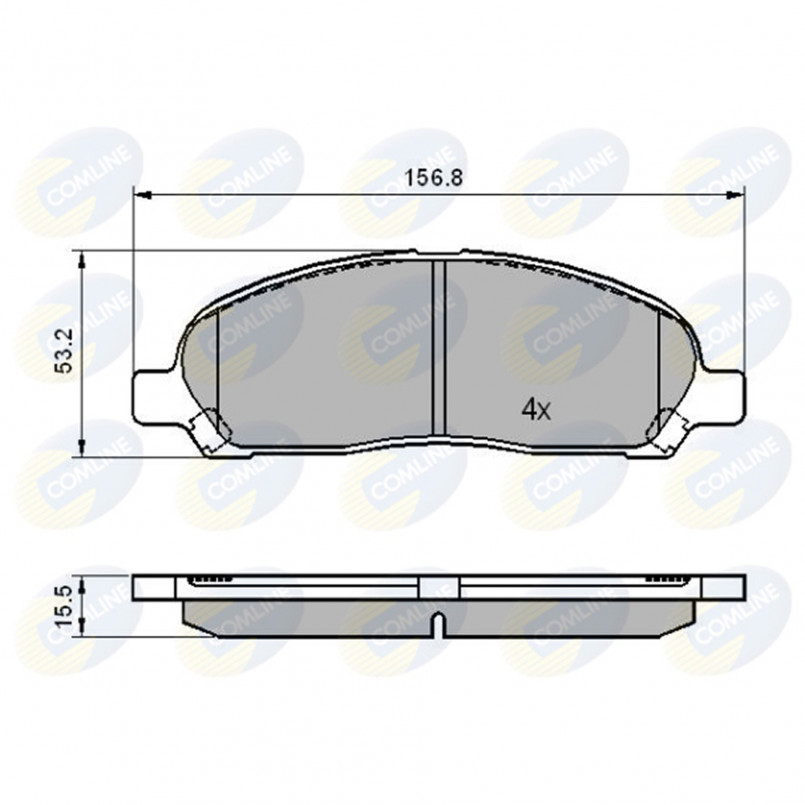 CBP01606 Comline - Гальмівні колодки до дисків