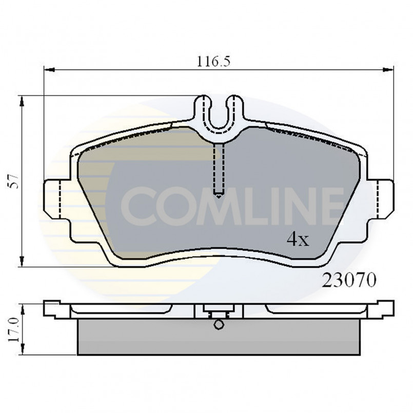 CBP0748 Comline - Гальмівні колодки до дисків