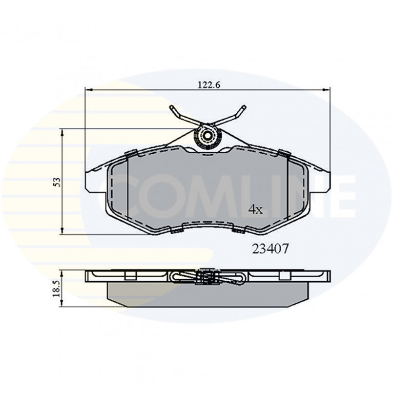 CBP01145 Comline - Гальмівні колодки до дисків