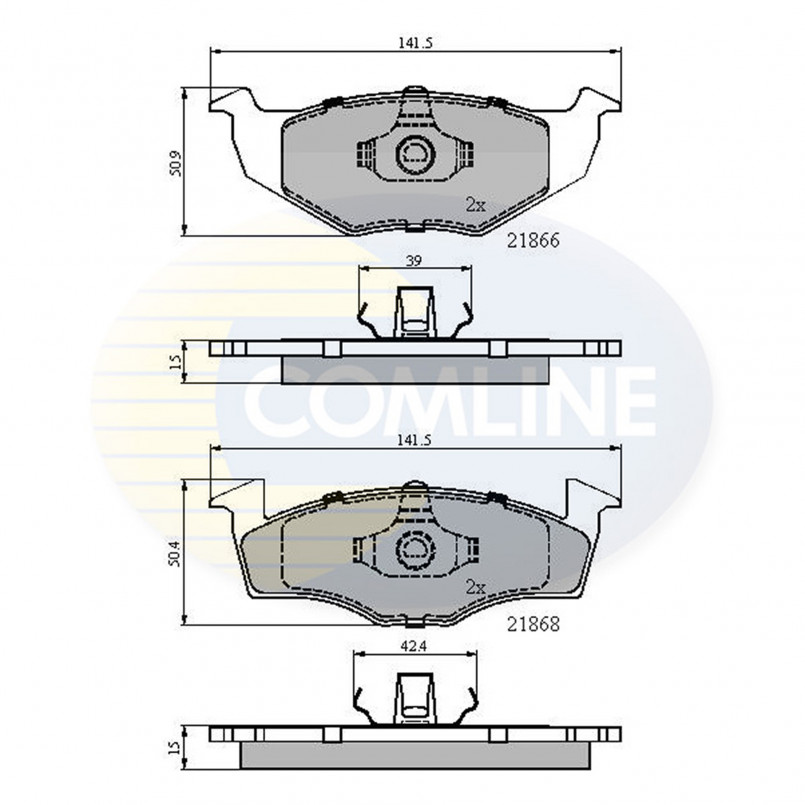 CBP0180 Comline - Гальмівні колодки до дисків