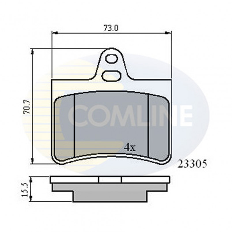 CBP01122 Comline - Гальмівні колодки до дисків
