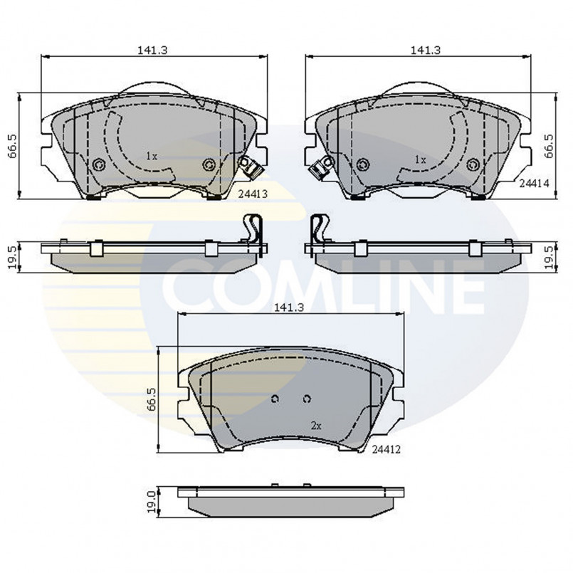 CBP31680 Comline - Гальмівні колодки до дисків