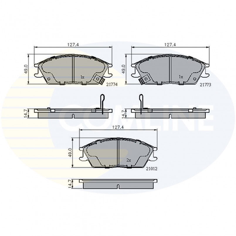 CBP3253 Comline - Гальмівні колодки до дисків