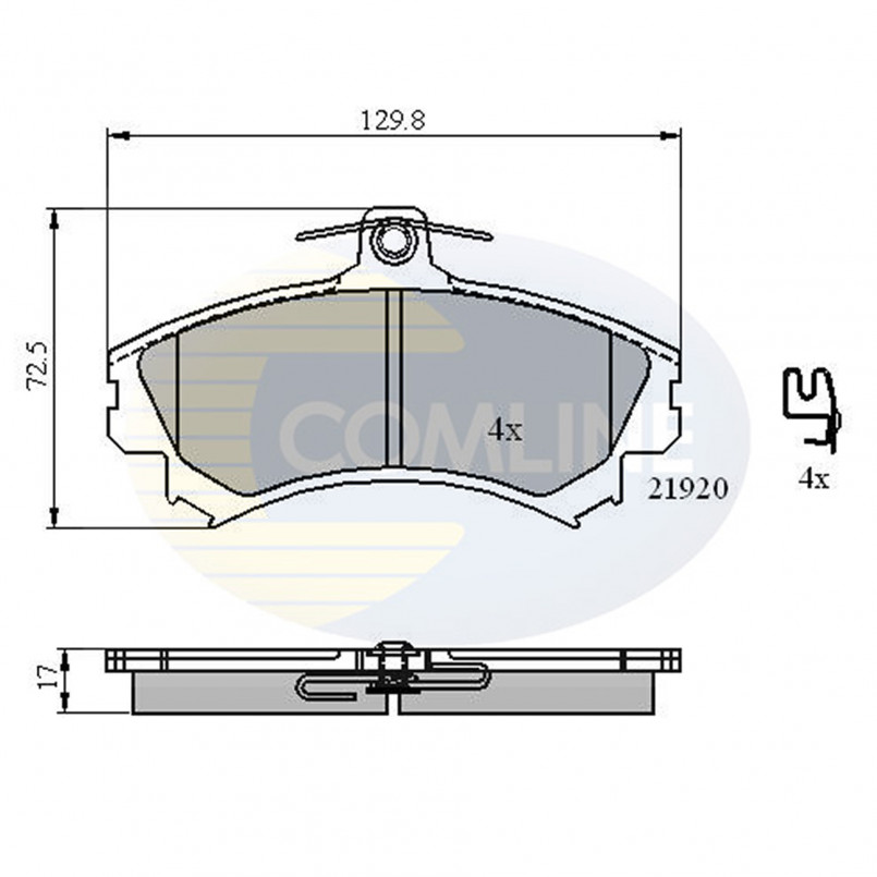 CBP31304 Comline - Гальмівні колодки до дисків