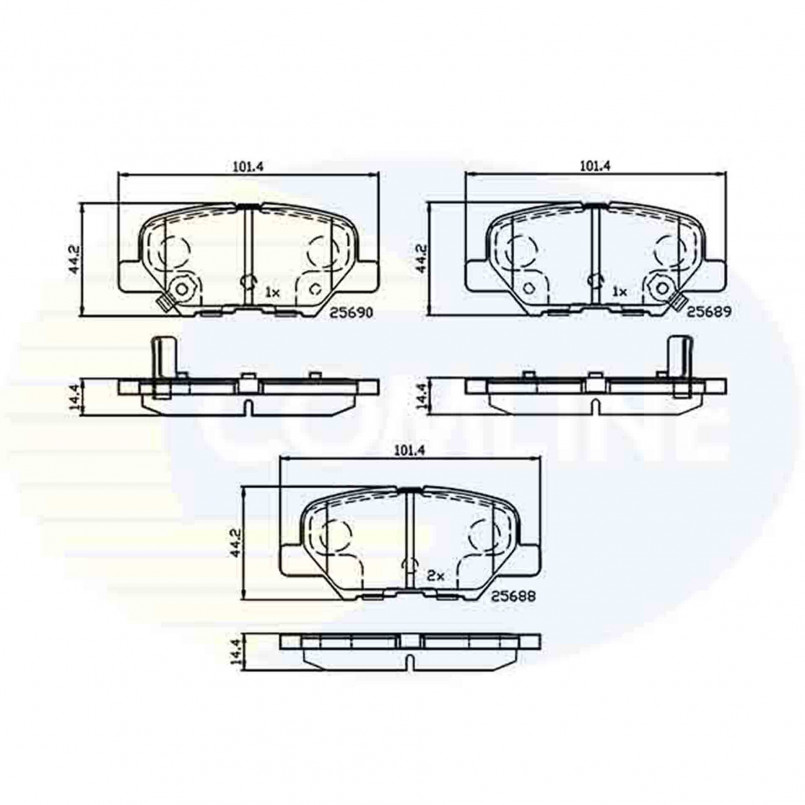 CBP32238 Comline - Гальмівні колодки до дисків
