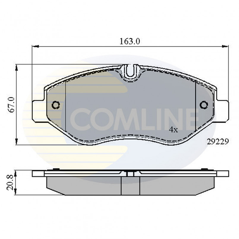 CBP01616 Comline - Гальмівні колодки до дисків