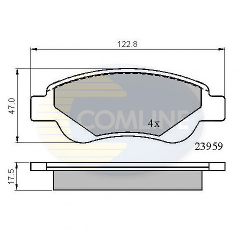 CBP01552 Comline - Гальмівні колодки до дисків