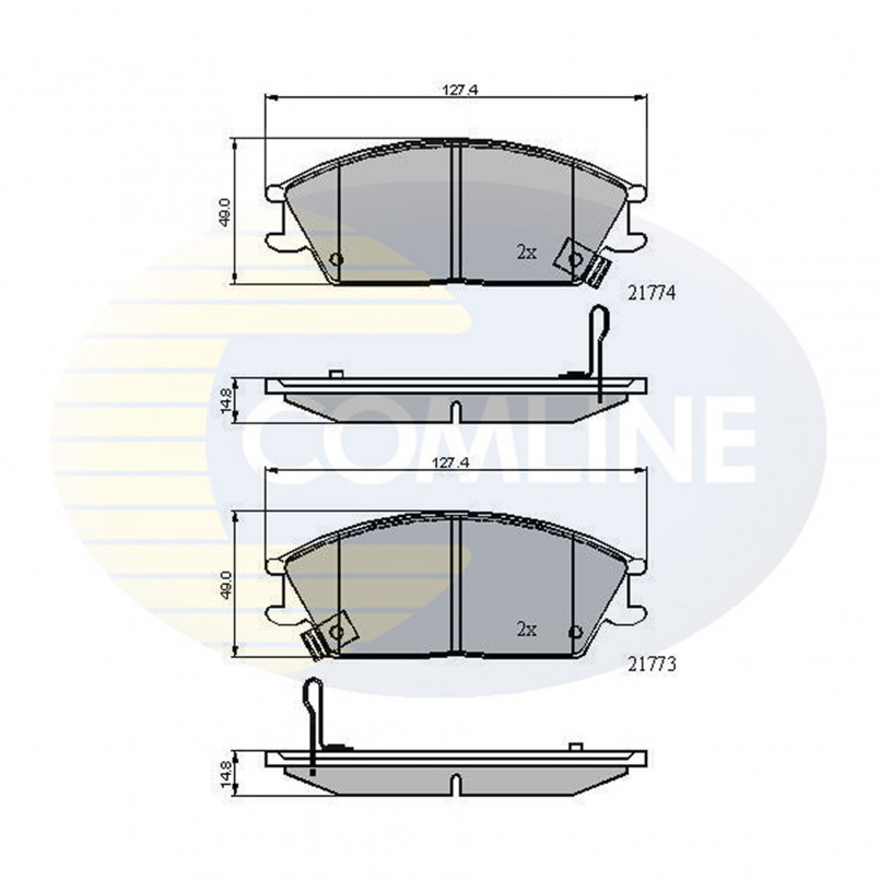 CBP3922 Comline - Гальмівні колодки до дисків