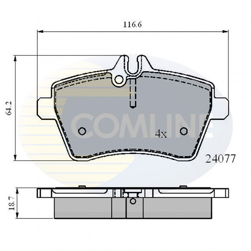 CBP01592 Comline - Гальмівні колодки до дисків