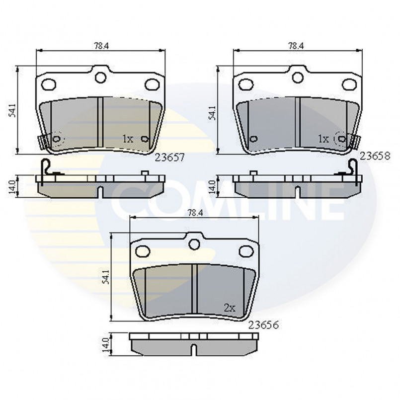 CBP31134 Comline - Гальмівні колодки до дисків