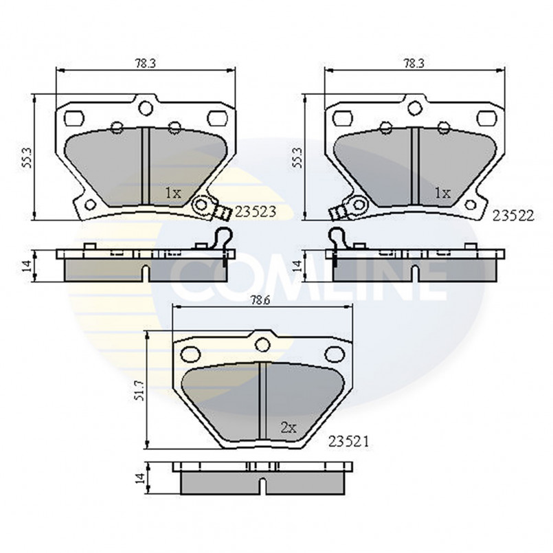 CBP3841 Comline - Гальмівні колодки до дисків
