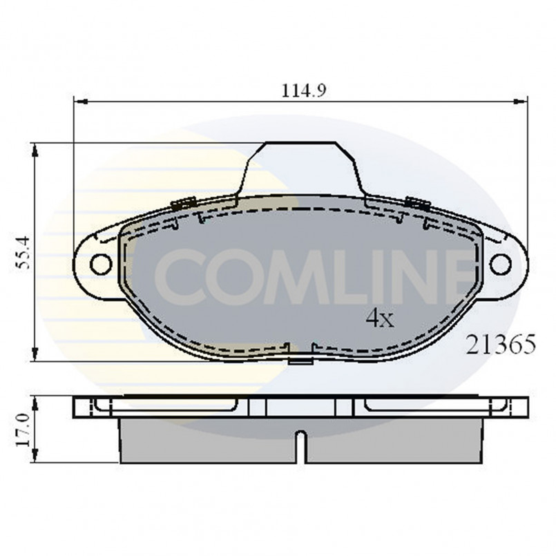 CBP0509 Comline - Гальмівні колодки до дисків