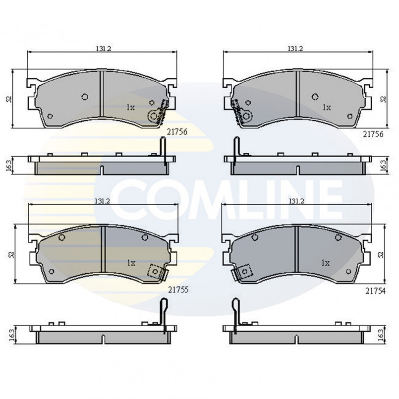 CBP3326 Comline - Гальмівні колодки до дисків
