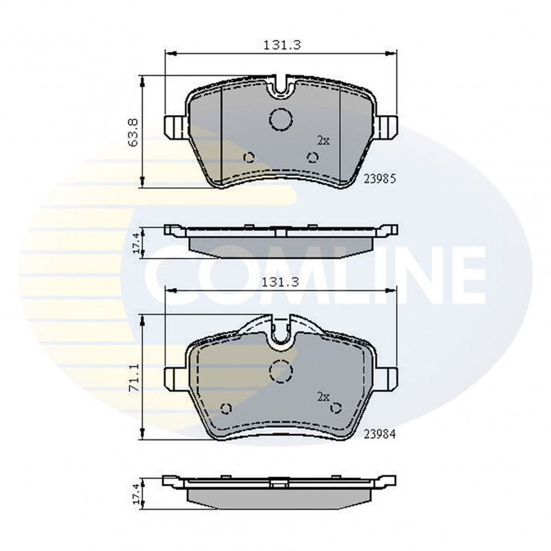 CBP01673 Comline - Гальмівні колодки до дисків