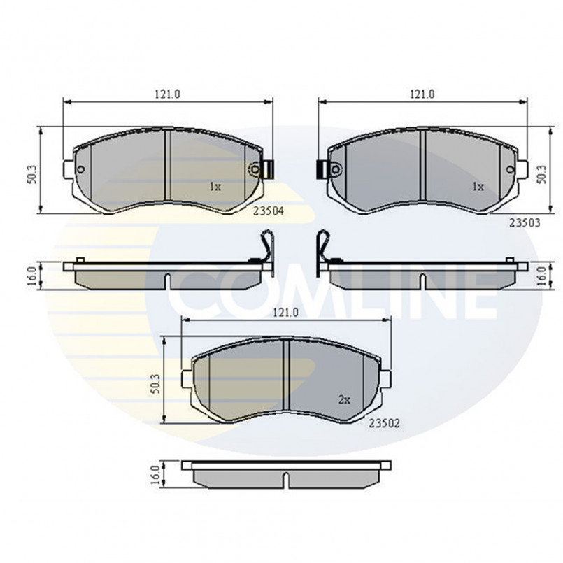 CBP3484 Comline - Гальмівні колодки до дисків