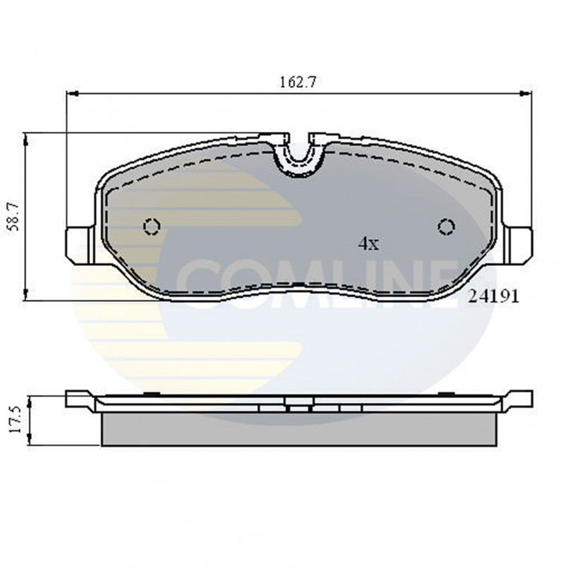CBP01533 Comline - Гальмівні колодки до дисків