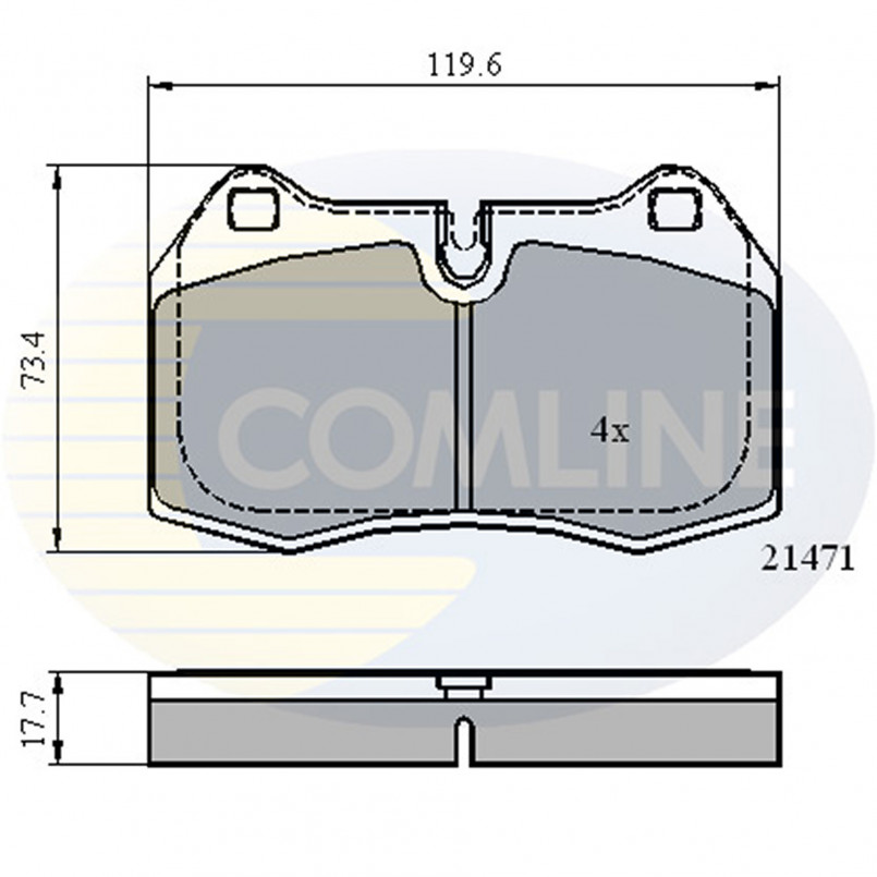 CBP01097 Comline - Гальмівні колодки до дисків