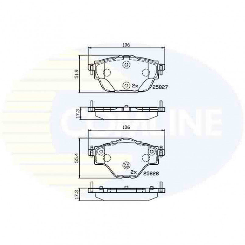 CBP32235 Comline - Гальмівні колодки до дисків