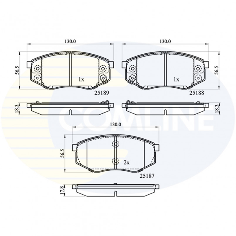 CBP32194 Comline - Гальмівні колодки до дисків
