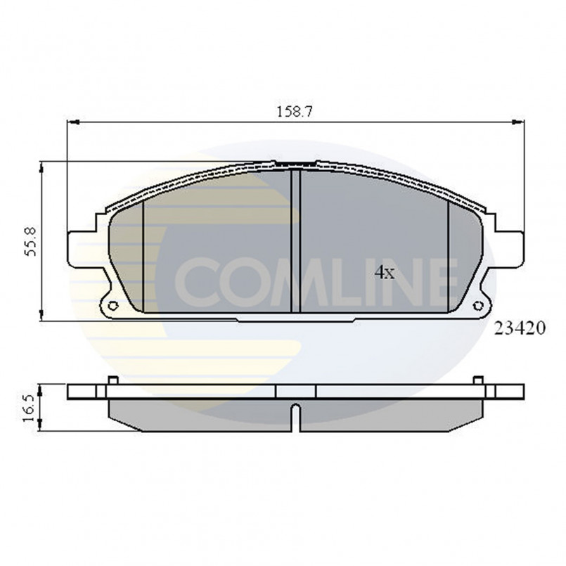 CBP0591 Comline - Гальмівні колодки до дисків