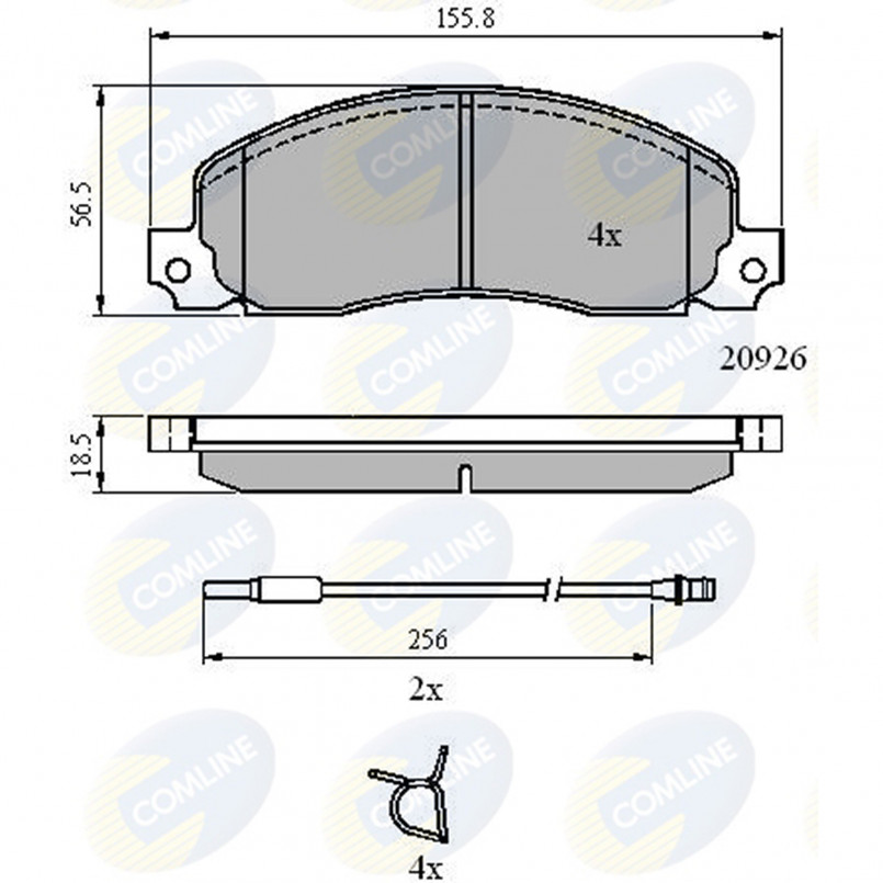 CBP21048 Comline - Гальмівні колодки до дисків
