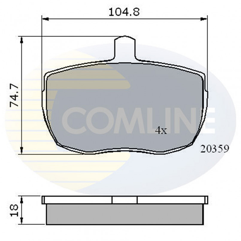 CBP0319 Comline - Гальмівні колодки до дисків