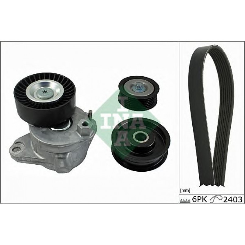 529 0034 10  INA - Комплект ременя поліклинового