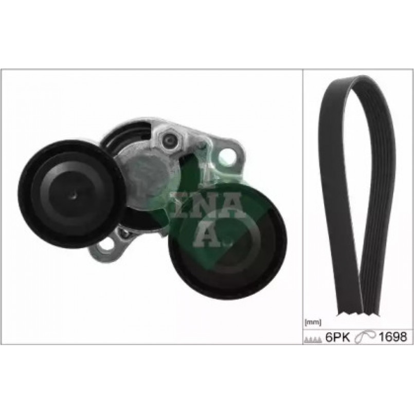 529 0206 10  INA - Комплект ременя поліклинового