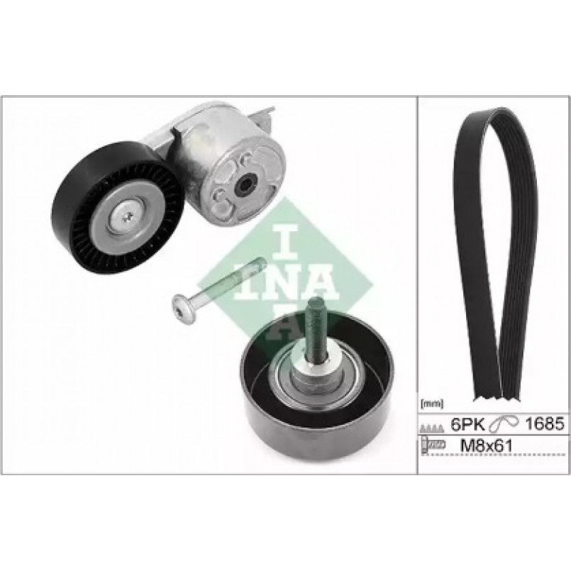 529 0218 10  INA - Комплект ременя поліклинового