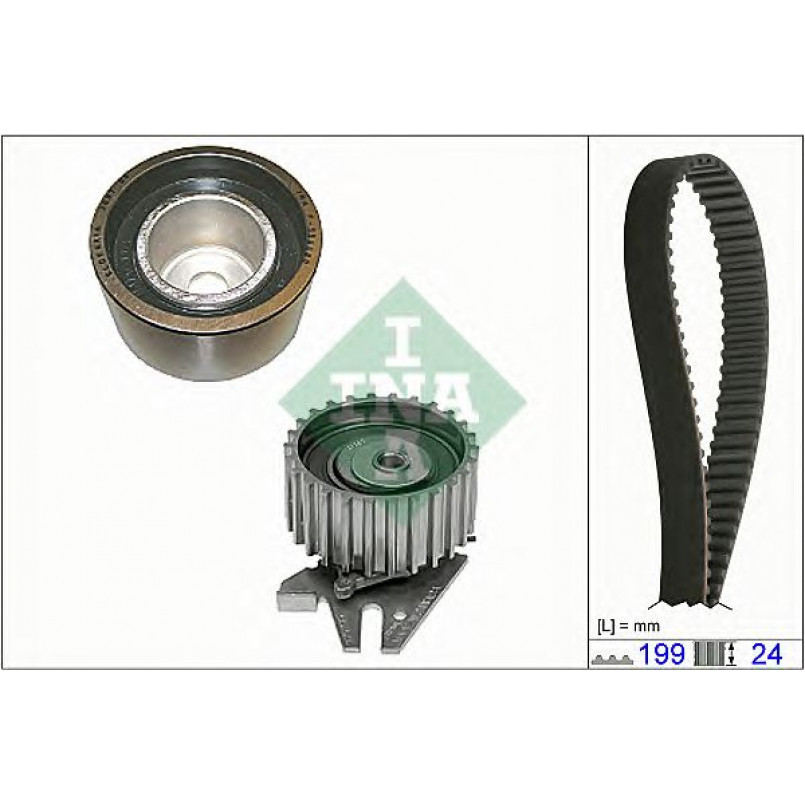 530 0625 10  INA - Комплект ременя ГРМ  !!! Заміна для 530 0437 10