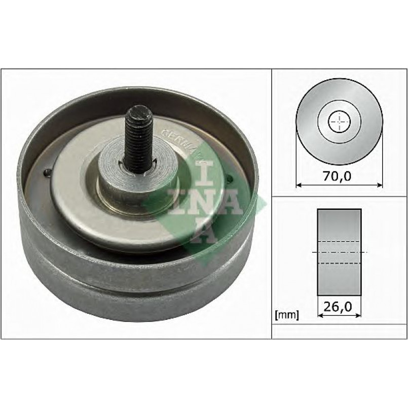 532 0789 10  INA - Обвідний ролик