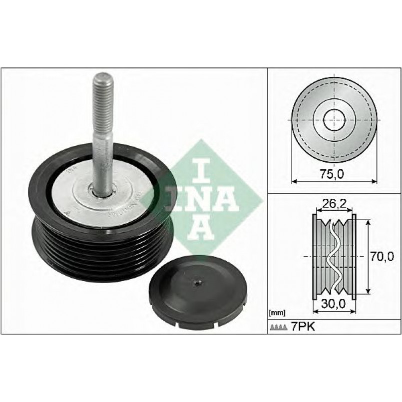 532 0792 10  INA - Обвідний ролик